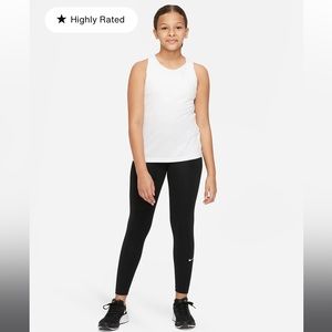 Nike Dri-Fit One Girl’s Black Leggings Size XL